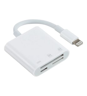 ALLY NK-101Y Pro 3 İn 1 İPhone Lightning to SD-TF Çevirici Adaptör-(5775)