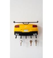 MYCRAFT3D GT Araba Tasarımlı Duvar Anahtarlığı 3D Baskı Dekoratif Anahtar Askısı - GT Araba Figürlü Hediyelik