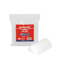 WORKPRO WP432001 7x100mm Sıcak Silikon Tabancası İçin 100 Adet Şeffaf Yedek Silikon/Mum