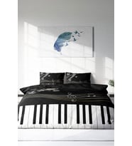 Nevresim Takımı %100 Doğal Pamuk Çift Kişilik 3d Digital Piano