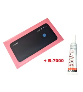 Huawei Uyumlu P20 Lite Arka Kapak (LENS Lİ CAM+B-7000) SİYAH