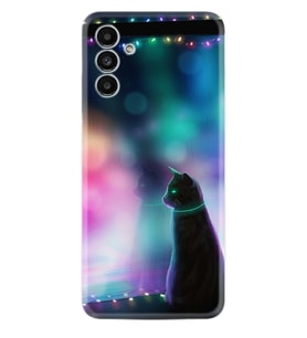 Samsung A23 A31 A32 A50 A51 A52 A53 A70 Kılıf Desenli Silikon Window Cat 1787