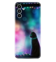 Samsung A23 A31 A32 A50 A51 A52 A53 A70 Kılıf Desenli Silikon Window Cat 1787