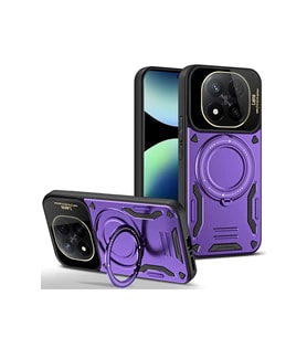 Redmi Note 14 Pro 5G Kılıf Joy Lens Standlı Kapak - Mor