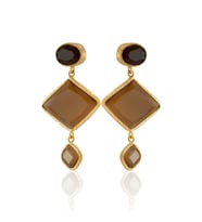 Kadir Jewellery 22 Ayar Altın Kaplama Kadın Sallantılı Küpe -El İşçiliği Ve Hipoalerjenik Küpe