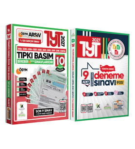 2027 YKS-TYT Ösym Çıkmış Soru 10lu Tıpkı Basım ve Kurumsal 9lu Özgün Paket Deneme Türkiye Geneli