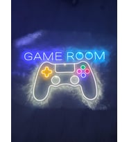 Game Rooom Gamer Playstation Neon Led Tabela(80x50cm)