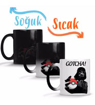 Pokemon Pikachu Pokeball Star Wars Darth Vader Sihirli Kupa Bardak Porselen