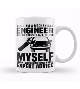 Yes I Am A Mechanical 01 Kupa Bardak Porselen