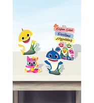 Baby Shark Ayaklı Pano Seti ( Masa Üstü ) ** Kalın Kağıt