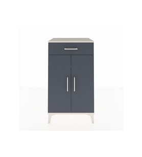 Hyperion Komodin 2 Raflı Tek Çekmeceli 2 Kapaklı 60x44x106 Aytaşı-Antrasit