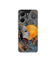 PrintiFy Xiaomi Poco X7pro ile Uyumlu Simya Serisi Mozaik Tanrıça Tasarımlı Uv Baskılı Köşe Korumalı Antişok Kılıf