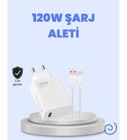 120 Watt Turbo Şarj Cihazı Redmi Note 10 11 12 Uyumlu