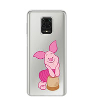 Redmi Note 9 Pro / 9s Uyumlu Piglet Tasarımlı Şeffaf Telefon Kılıfı