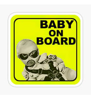Baby On Board Arabada bebek var Oto Sticker Etiket 19CM md3