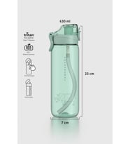 Renga Wave Duplo 630 ml Opsiyonel Pipetli Tritan Matara 912176 Yeşil
