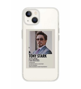Iphone 14 Plus Uyumlu Tony Stark Robert Downey Desenli Şeffaf Telefon Kılıfı