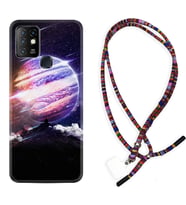 INFINIX Hot 8 9 10 11S Hot 10 Play 10T Kılıf Boyun Asklı Rasta Silikon Super Planet 1797