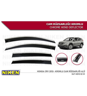 HONDA CRV 2013 2014 2015 2016 2017 2018 2019 2020 KROMLU CAM RÜZGARLIĞI NİKEN