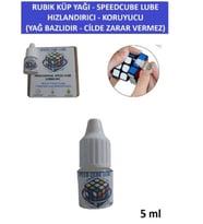 ZEKA KÜPÜ YAĞI - 5 ml - NON-TOXIC SPEEDCUBE LUBRICANT - KÜPÜNÜZÜ HIZLANDIRICI VE KORUYUCU YAĞ- LUBE