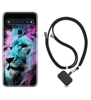 TCL 10L 10 Plus 10SE 20E 20SE 30 L7 Kılıf Boyun Askılı Silikon Pink Blue Leon 1603