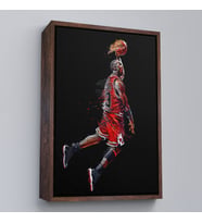 Çerçeveli Michael Jordan Tablo (Kahverengi)