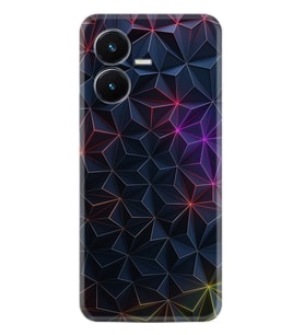 Vivo Y22S Kılıf Silikon Desen Özel Seri Renkli Prizmalar 1783