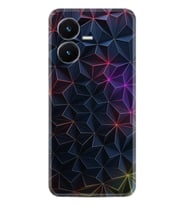 Vivo Y22S Kılıf Silikon Desen Özel Seri Renkli Prizmalar 1783