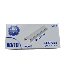 Delta 80/10 Zımba Teli  Mobilya, Döşeme ve Daha Fazlası için Dayanıklı Zımbalama ( 2 Adet ) (STD)