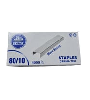 Delta 80/10 Zımba Teli  Mobilya, Döşeme ve Daha Fazlası için Dayanıklı Zımbalama ( 2 Adet ) (STD)
