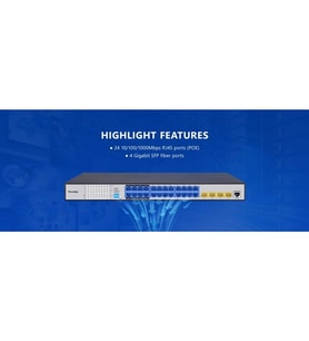FOREDGE 24port S5700-24GP-4FR GIGABIT 4-SFP LAYER3 YÖNETİLEBİLİR SWITCH