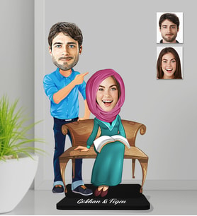 Kişiye Özel Sevgili Ahşap Biblo-20