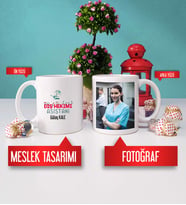Diş Hekimi Asistanına Hediye Diş Hekimi Asistanı Kupa Bardak Fotoğraflı