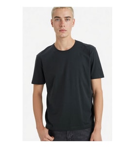 Defacto %100 Pamuk Ağır Kumaş Antrasit Erkek T-Shirt D5481AX/AR221