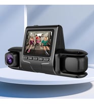 Araç Kamera Dash Cam GLR-007  Ön Arka ve Araç içi 3 kamera DVR 3 inç ekran 1080P HD araba kamera