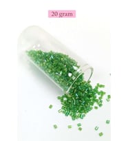 Kesme Cam Boncuk 2mm - 20 Gram - Şeffaf Yeşil -BNC307