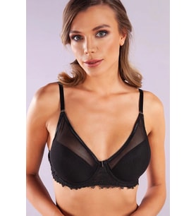 Giyim Gapara Big Size Plunge Bra, Siyah Konforlu Ve Şık Sütyen
