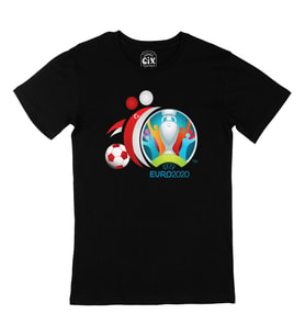 Euro 2020 Türkiye Siyah Tişört
