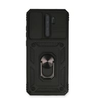 Xiaomi Redmi Note 8 Pro Kılıf Pars Lens Yüzüklü Silikon - Siyah