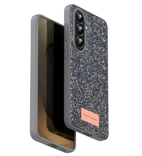 Northcity Onegif Samsung Galaxy A17 5G Uyumlu Bright Simli Kapak - Gümüş