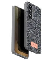 Northcity Onegif Samsung Galaxy A17 5G Uyumlu Bright Simli Kapak - Gümüş