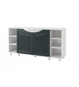 Kanki Pet 120 Cm WESTERN 12040- ANT1 MDF Akvaryum Beyaz Sehpa 120X40X69