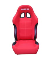 Sparco Yanları Deri Kırmızı Ayarlanabilir Spor Yarış Koltuğu 2014 Sonrası