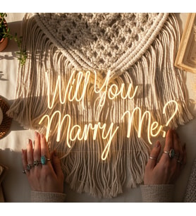Will You Marry Me ? – Düğün Dekorasyonu – Neon Led Tabela 65 cm Genişlik (Günışığı)