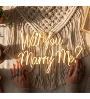 Will You Marry Me ? – Düğün Dekorasyonu – Neon Led Tabela 65 cm Genişlik (Günışığı)