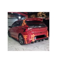 Hyundai i20 Arka Ek Karlık Mat Siyah Plastik 2019+