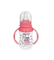 Bebedor Desenli Kulplu Biberon 125 Ml Pembe