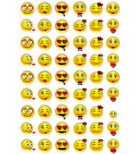 Sticker Kabartmalı A4 Boyutunda Stiker Defter, Planlayıcı Etiket-(lim091) - Emoji Aşk