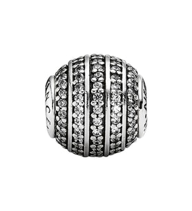 Nur Silver Taşlı Yuvarlak Gümüş Charm NUR-BL00155