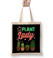 Cute & Funny Plant Lady Planting Gardening Pun Bez Çanta Uzun Saplı